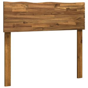 vidaXL T&ecirc;te de lit en bois brut ROSTOCK Naturel 80 cm