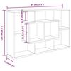 vidaXL &Eacute;tag&egrave;re murale blanc 85x16x52,5 cm bois d'ing&eacute;nierie