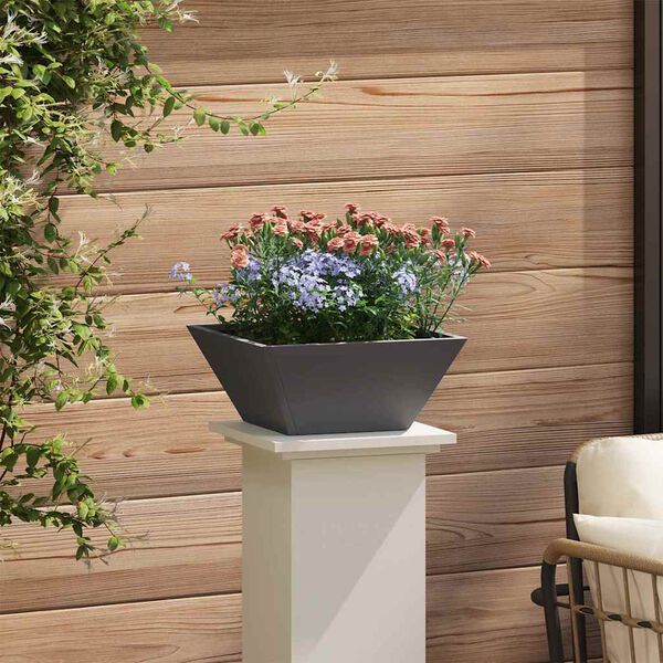 vidaXL Cache-pot de jardin 5 pcs Noir 35 x 35 x 15 cm