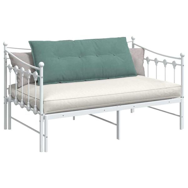 vidaXL Coussin de Dos Vert Mer 120 x 50 cm Tissu en velours c&ocirc;tel&eacute;