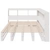 vidaXL Lit biblioth&egrave;que sans matelas blanc 120x200 cm bois pin massif