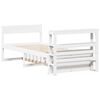 vidaXL Cadre de lit sans matelas blanc 90x200 cm bois de pin massif
