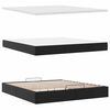 vidaXL Lit ottoman avec matelas & LED Noir 160x200cm similicuir