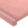 vidaXL Sommier &agrave; lattes de lit et matelas Rose 80x200 cm Velours