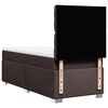 vidaXL Sommier &agrave; lattes de lit avec matelas Marron fonc&eacute; 90x200 cm
