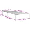 vidaXL Cadre de lit ottoman sans matelas bleu 100x200 cm tissu
