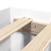 vidaXL Cadre de lit sans matelas blanc 120x190 cm bois d'ing&eacute;nierie