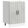 vidaXL Meuble de base de lavabo Lucca gris b&eacute;ton bois ing&eacute;nierie