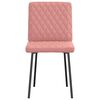 vidaXL Chaises &agrave; manger lot de 2 rose similicuir