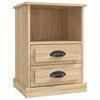 vidaXL Table de chevet ch&ecirc;ne sonoma 43x36x60 cm