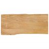 vidaXL Dessus de table 100x40x3,8 cm bord vivant bois massif manguier
