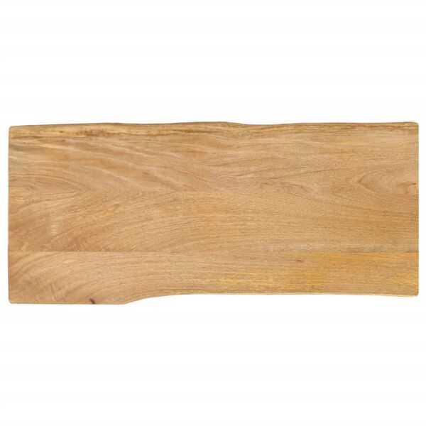 vidaXL Dessus de table 100x40x3,8 cm bord vivant bois massif manguier
