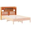 vidaXL T&ecirc;te de lit avec rangement cire marron 150cm bois massif de pin