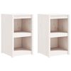 vidaXL Armoires de cuisine d'ext&eacute;rieur 4 pcs blanc bois de pin massif