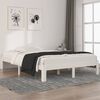 vidaXL Cadre de lit sans matelas blanc bois de pin massif 140x200 cm