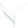 vidaXL Paroi de douche Blanc 100x195 cm Verre ESG transparent