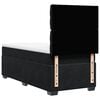 vidaXL Sommier &agrave; lattes de lit avec matelas Noir 90x200 cm Velours