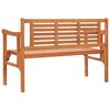 vidaXL Banc pliable de jardin 120 cm Bois d'eucalyptus solide