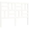 vidaXL Cadre de lit sans matelas blanc bois massif
