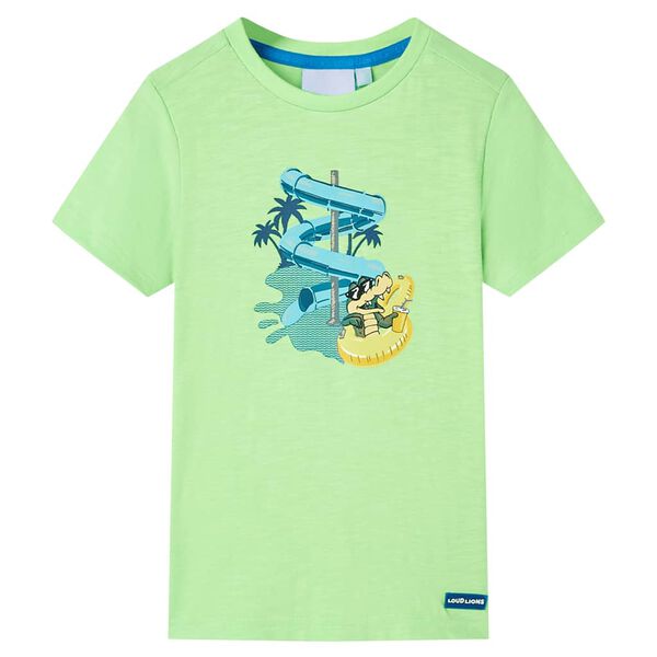 T-shirt pour enfants vert fluo 92