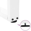 vidaXL Pieds de table basse en forme de V, 2 pi&egrave;ces, blanc, 70 x (42-43,3) cm, acier