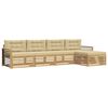 vidaXL Ensemble de canap&eacute;s d'ext&eacute;rieur 5 pcs Blanc et Beige Polyester