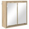vidaXL Ensemble de mobilier de salle de bain 3 pcs Ch&ecirc;ne Sonoma