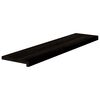 vidaXL Marches d'escalier 2 pcs marron fonc&eacute; 110x30x2 cm ch&ecirc;ne massif