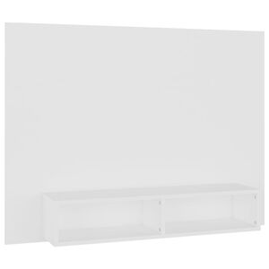 vidaXL Meuble TV mural Blanc 120x23,5x90 cm Bois d&rsquo;ing&eacute;nierie