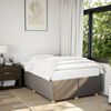 vidaXL Cadre de lit sans matelas taupe 120x200 cm tissu