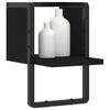 vidaXL &Eacute;tag&egrave;re murale avec barre noir 20x25x30 cm