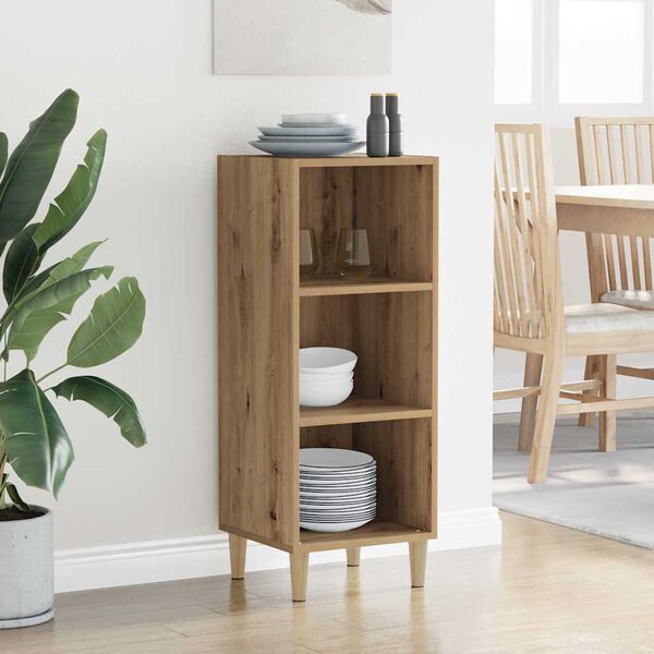 vidaXL Buffet Ch&ecirc;ne artisanal 34,5 x 32,5 x 90 cm Bois d'ing&eacute;nierie