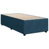 vidaXL Sommier &agrave; lattes de lit avec matelas Bleu fonc&eacute; 90x190 cm