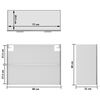 vidaXL Vitrine suspendue "Lyon" Gris Sonoma 80 x 31 x 60 cm Bois d'ing&eacute;nierie