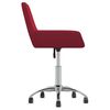vidaXL Chaise pivotante de salle &agrave; manger Rouge bordeaux Tissu
