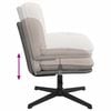 vidaXL Chaise pivotante de bureau gris clair boucl&eacute; comme laine tissu