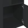 vidaXL Biblioth&egrave;que noir 40x36x189 cm bois d'ing&eacute;nierie