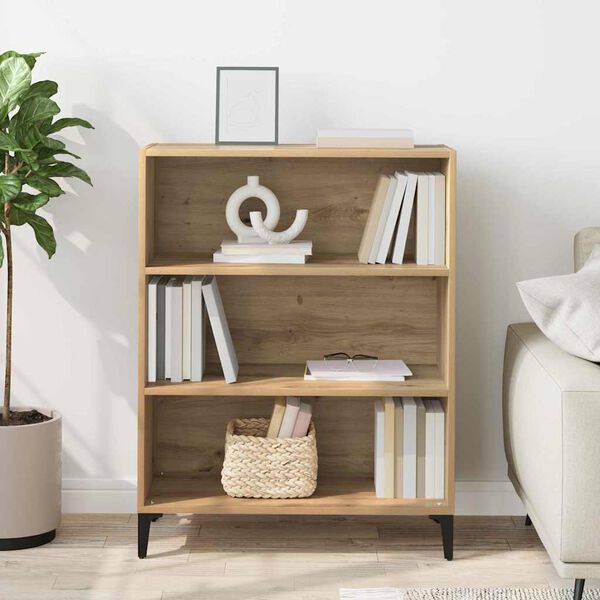 vidaXL Buffet Ch&ecirc;ne artisanal 69,5 x 32,5 x 90 cm Bois d'ing&eacute;nierie