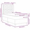 vidaXL Lit &agrave; ressorts avec matelas Gris clair 200 x 100 cm Velours