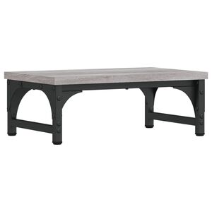 vidaXL Support de moniteur sonoma gris 37x23x14 cm bois d'ing&eacute;nierie