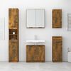 vidaXL Armoire de bain Chêne fumé 32x34x188,5 cm Bois d'ingénierie