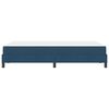 vidaXL Lit &agrave; ressorts avec matelas Bleu 120 x 200 cm tissu
