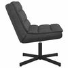 vidaXL Chaise pivotante Noir 63 x 75 x 76 cm PU antique
