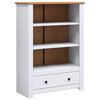 vidaXL Biblioth&egrave;que Blanc 80x35x110 cm Pin massif Assortiment Panama