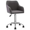 vidaXL Chaises pivotantes &agrave; manger lot de 6 taupe tissu