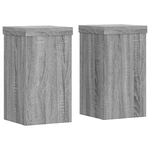 vidaXL Supports pour plantes 2 pcs sonoma gris bois d'ing&eacute;nierie