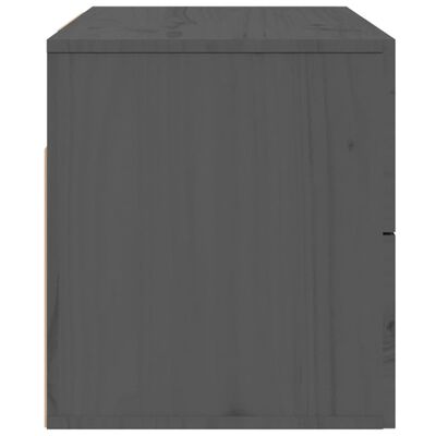 vidaXL Tables de chevet murales 2 pcs Gris 50x36x40 cm