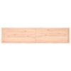 vidaXL Dessus de table 220x50x(2-6) cm bois de ch&ecirc;ne massif non trait&eacute;