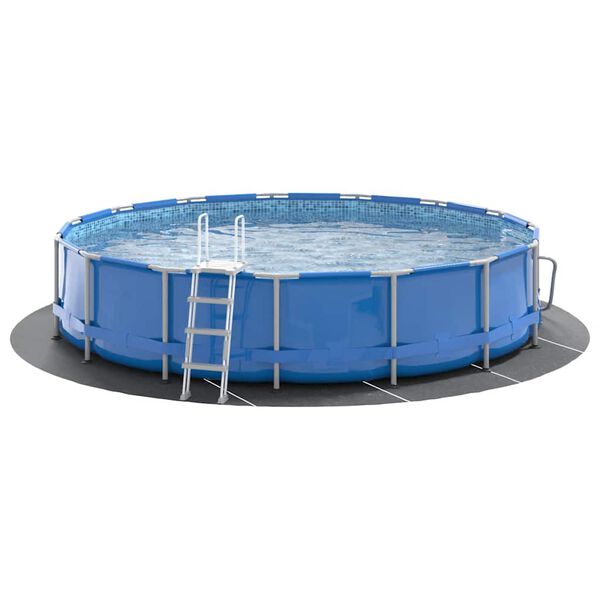 vidaXL B&acirc;che de piscine gris clair &Oslash;550 cm g&eacute;otextile polyester