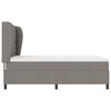 vidaXL Lit &agrave; ressorts avec matelas Taupe 140 x 200 cm tissu